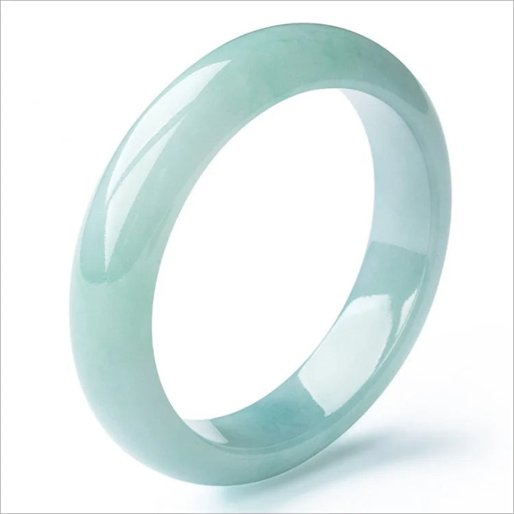 A Grade Green Jadeite Jade Bracelet Classic Shape Natural Gemstone Jadeite Bracelet Jade Round Fashion Bracelet JADE Bangles
