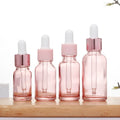 5 ml 10 ml 15 ml 20 ml 30 ml 50 ml 100ml Pink Custom Glass Packaging Perfume Essential Oil Drop Head clear Glass Frosted Bottles