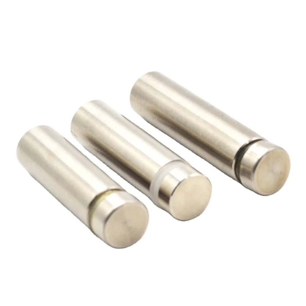 Many Size Available Advertising Nail Glass Standoff Stainless Steel Hollow Advertising Screws Wholesale