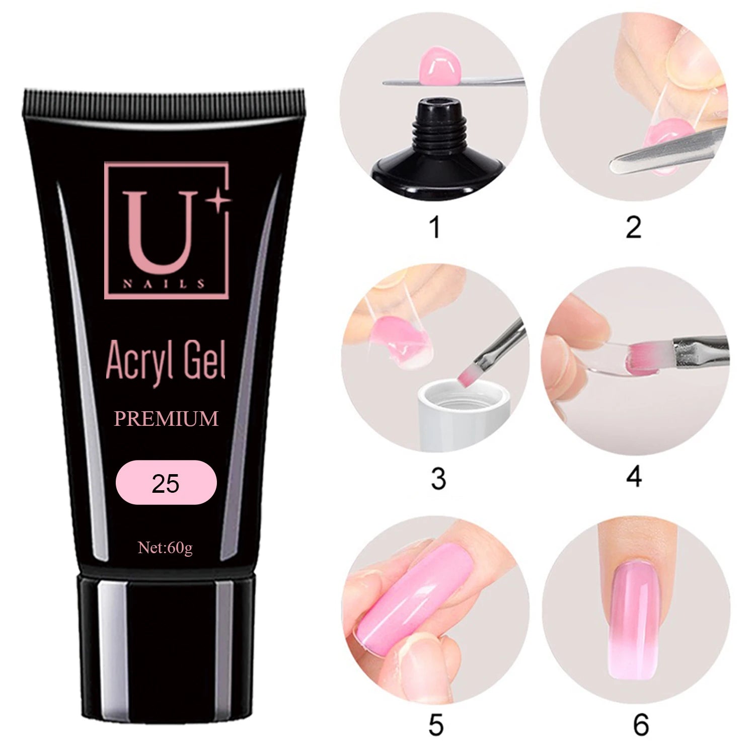 Hot Sale OEM/ODM Free Sample Long Lasting Acrylic Gel with 2 in 1 Function 36 Colors Poly Gel for Nail Extension Quick Building