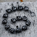 SSC-084 New Unique Design Stainless Steel Matte Retro Skull Chain Bracelet Punk Cool Men's Bangle Gothic Accessories Jewelry