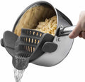 Bestselling Kitchen Colander Adjustable Silicone Clip on Strainer for Pots Pans and Bowls