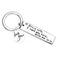 Firefighter New Driver Gift for Her or Him Blank Laser Engraving Keychain Black Drive Safe I Love You Key Ring Key Chain