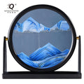 Modern Birthday 3D Glass Hourglass Deep Sea Landscape Customizable Color Eco-friendly Customizable Size Moving Sand Art Home