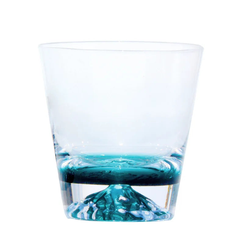 Aeofa Japanese Personality Snow Mountain Cup Iceberg Cup Gradient Glass Whisky Glass Household Mount Fuji Glass