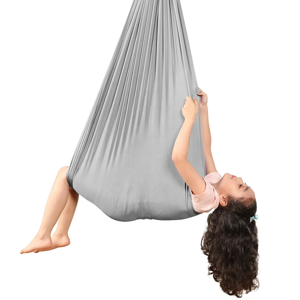 New Comfortable Indoor Children's Swing Hammock Soft Bed for Sensory Integration Yoga Practice Nylon