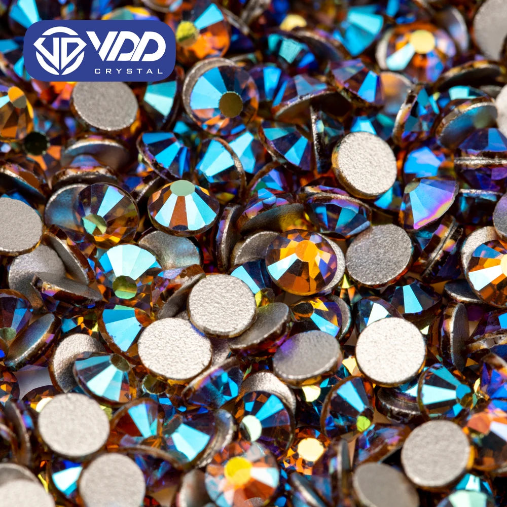 VDD SS4-SS30 High Quality 079 Topaz AB Glass Rhinestone Crystals Strass Flatback Stone For Nail Art Craft Decoration Accessories