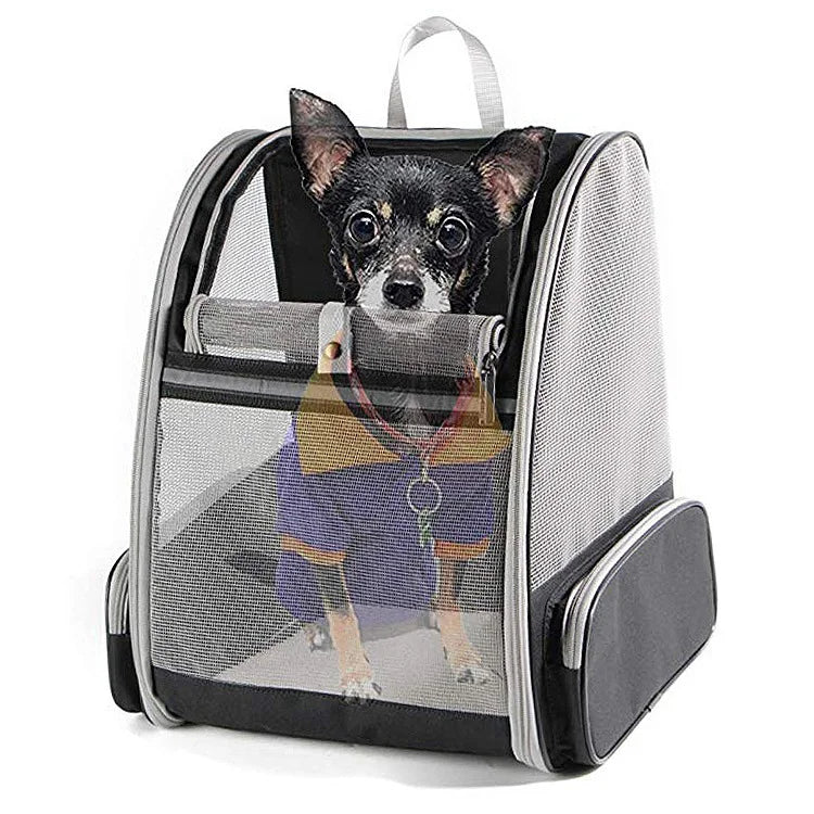 Hot Selling Luxury Customizable Oxford Pet Backpack Breathable Outdoor Cat Dog Accessories Wholesale Portable Pet Supplies