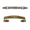 Furniture Black Drawer Box Decorative Antique Gold Metal Flat Handle