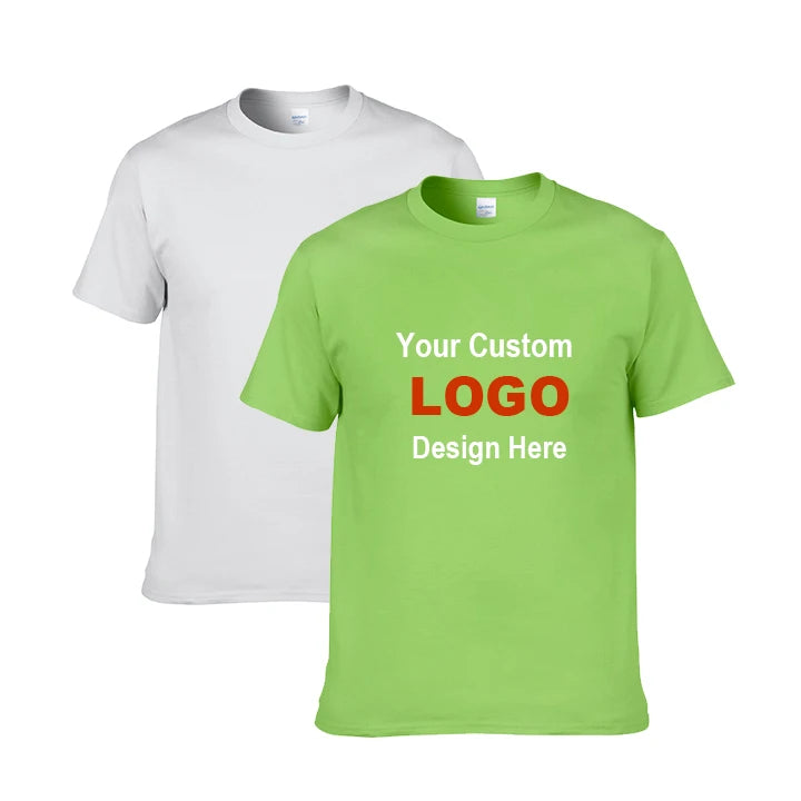 Plain T Shirt for Men High Quality Casual Blank T Shirt Men's Custom T-shirt Screen Printing Embroidered Logo Cotton T Shirt