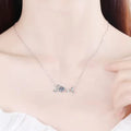 Factory Sale S925 Sterling Silver Letter Love 1ct Moissanite Chokers Necklace