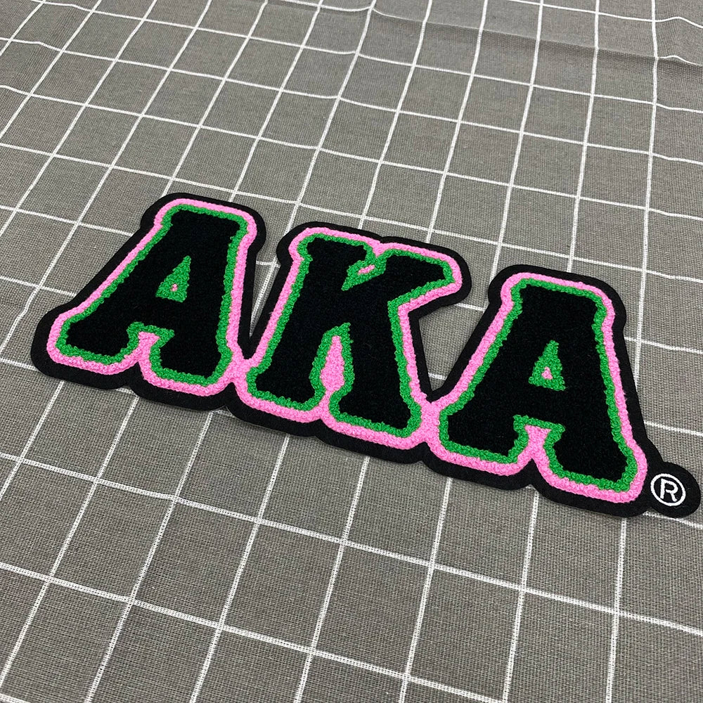 Custom Sorority Letters Aka Chenille Patches Large Iron on Patch for Women