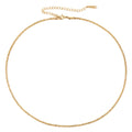 INS 50CM Titanium Steel Gypsophila Chain Choker Necklace 14K Gold & 2.4MM Wide Stainless Steel Cauliflower Link Chain for Gift
