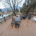 High Quality WPC Composite Modern Waterproof Outdoor Decking with Smooth Surface Click Installation 5-Year Warranty