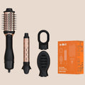 4-in-1 Multi Functional Hair Styling Tool High Speed Hot Air Brush Comb Negative Ion Blow Hair Dryer Straightener Curler Brush