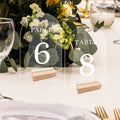 Blank Clear Acrylic Sign Arch/hexagon/rectangle Wedding Table Numbers With Stands for Wedding Reception Restaurant