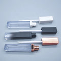 LZ Pack 100pcs Gradient Black White Rose Gold Lipstick Bottle Customized Lipgloss Tubes 5ml Square Wholesale Lip Gloss Tubes