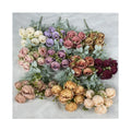 Best-Selling China Manufacture 9-Head Coating Dew Rose Artificial Flower Rose