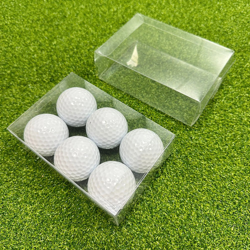 0.35mm thickness clear PVC Box for 6 Golf Balls