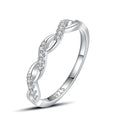 Hainon 925 Sterling Silver Ring Cross Shiny Zircon Micro Inlaid Rings Women Wedding Jewelry Wholesale 2022