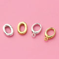 Minimalism Oval Clasp Wholesale 925 Sterling Silver Spring Connect Clasp for Jewelry Making Accessories