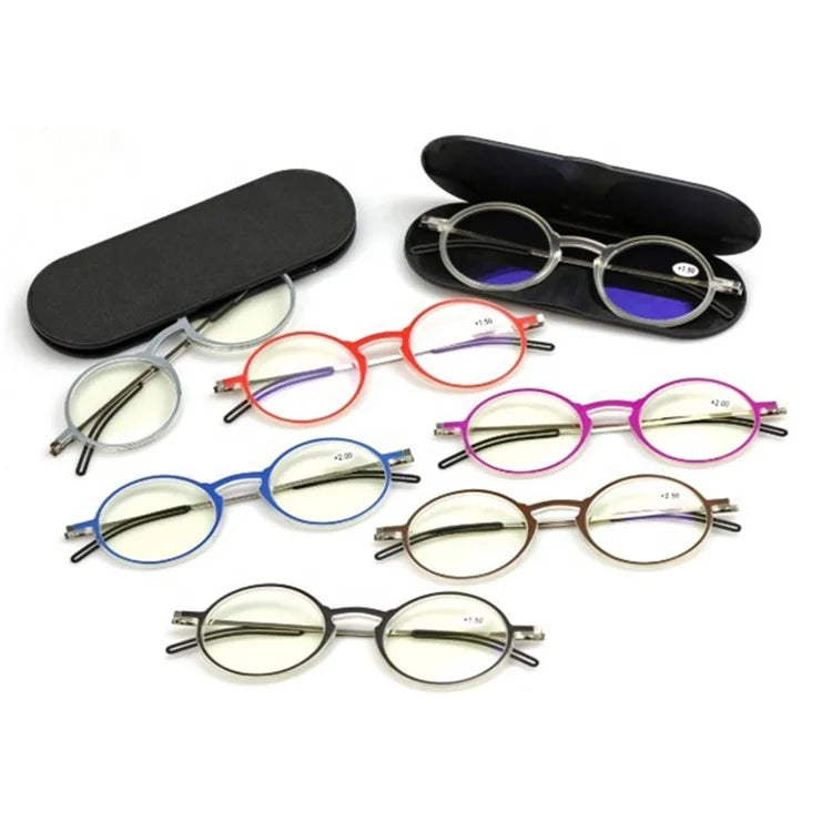 Round Espejuelos De Lectura Thin Optics Presbyopia Women Lentes De Lectura Optical EyeGlasses Frames Reading Glasses Men