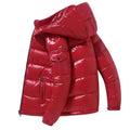 Hot Sale Men's Windproof Coated Bomber Jacket with Zipper 100% Polyester Shell PU Fabric Winter Casual Regular Length