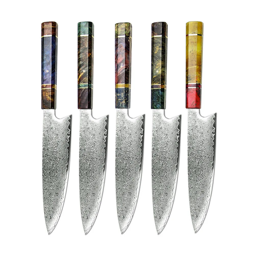 Hot Sale Factory Direct Price Stable Solidified Wood Handle Material Chef Gyuto Knife