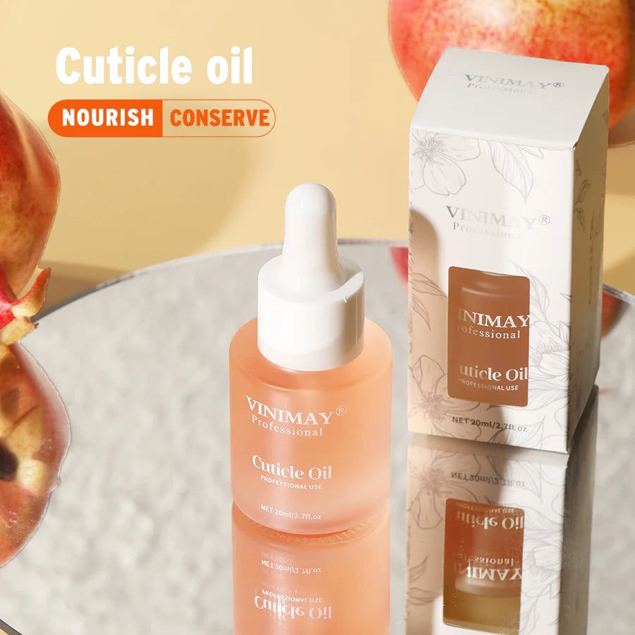 Vinimay Nails Cuticle Oil Custom Logo Top Quality 20ml Nail Salon Organic Cuticle Oil Nail Nutrition Revitalizer Oil Cuticle