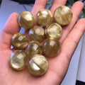 Around 20 mm Natural Crystal Ball High Quality Golden Mica Sphere for Decoration