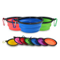 Expandable 350ml Folding Portable Travel Foldable Silicone Collapsible Food Water Pet Cat Dog Bowl for Dog