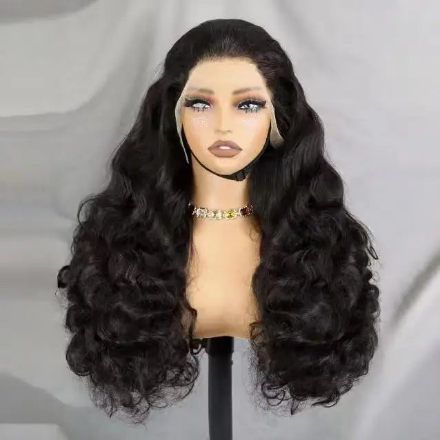Letsfly 300% Density Glueless Wigs 13x4 Lace Frontal Wigs Raw Virgin Hair Fumi Loose Wavy Full 320gram 26inch 100% Human Hair