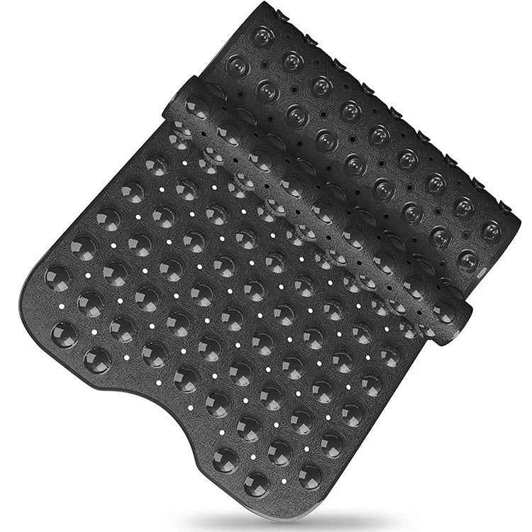 100x40CM Extra Long Non-Slip Bathtub Mat with Strong Suction Cup Machine Washable Bath Tub Shower Mat with Drain Hole for Safety