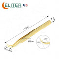 ELITER Hot Sell in Stock Custom Lash Extens Tweezer Eyelash Extens Tweezer Stainless Steel