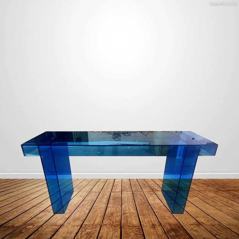 Modern Acrylic Computer Desk New Dining and Living Room Furniture Set for Work and Kids