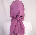 Hot Selling Malaysia Voile Bawal Viscose Square 110*110 Muslim Women Hijab Scarf