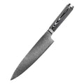8 Inch Professional Kitchen Chef Knife with 67 Layer Damascus Steel Blade and Micarta Wood Handle New Design for Chefs