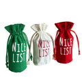 Wholesale Customized Sizes Cotton Beer Cans Storage Pouch Canvas Drawstring Presents Bags With Round Bottom