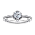 Classic Solitaire Rings Princess Cut Rhodium Plated Thick 18K Gold Plated 925 Sterling Silver Engagement Wedding Ring