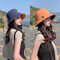 European Hair Invisible Lace Front Wig Light Brown Roots Small Cap Size Bucket Hat for Women for Fishing Travel & Daily Use