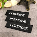 Quality Luxury Private Clothes Label Satin Silk Damask Cotton Fabric Neck Woven Labels T Shirt Tags With Logo for Men Clothing