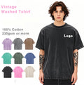 Plus Size Men'S Clothing Dtg Print Streetwear Graphic Tees Blank Tshirt Acid Wash T-Shirt Mens Custom Vintage Oversized T Shirts