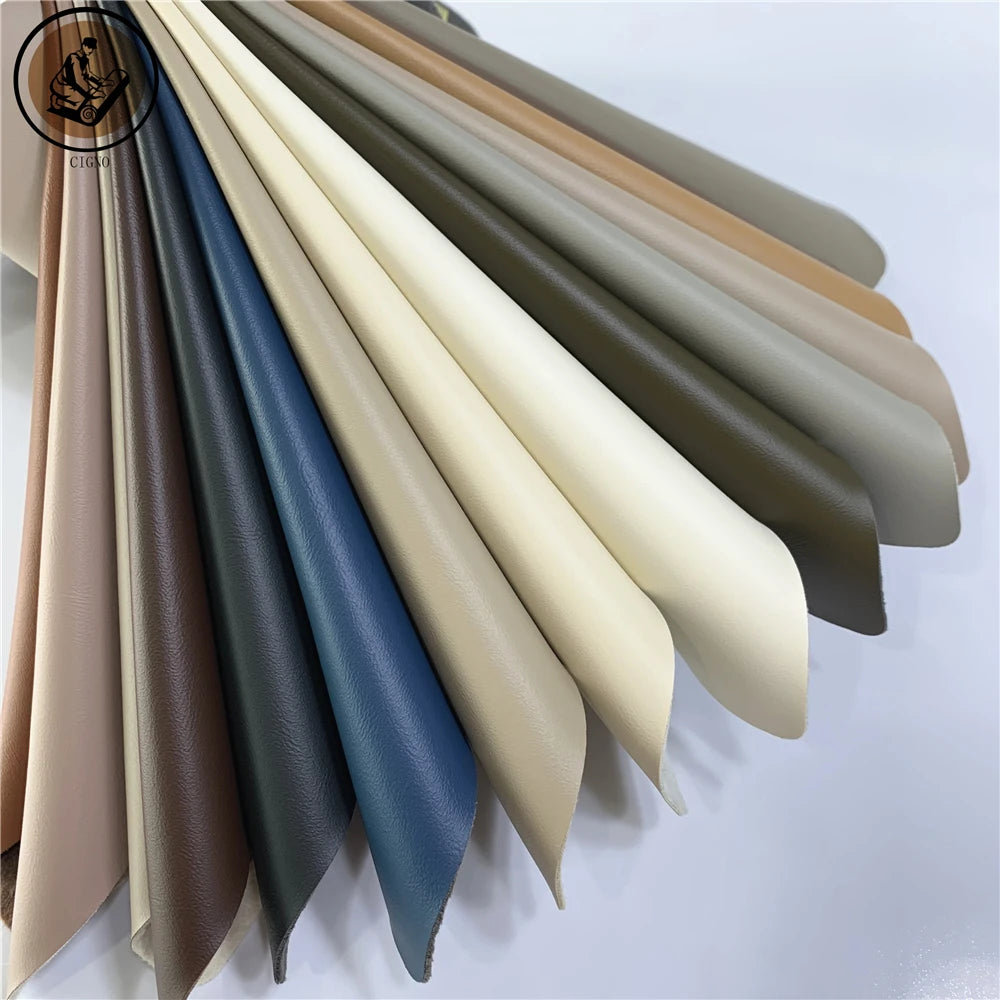 Classic Grain Pattern PU Synthetic Leather Fabric for Upholstery Furniture Sofa Chair Eco Friendly Recycled