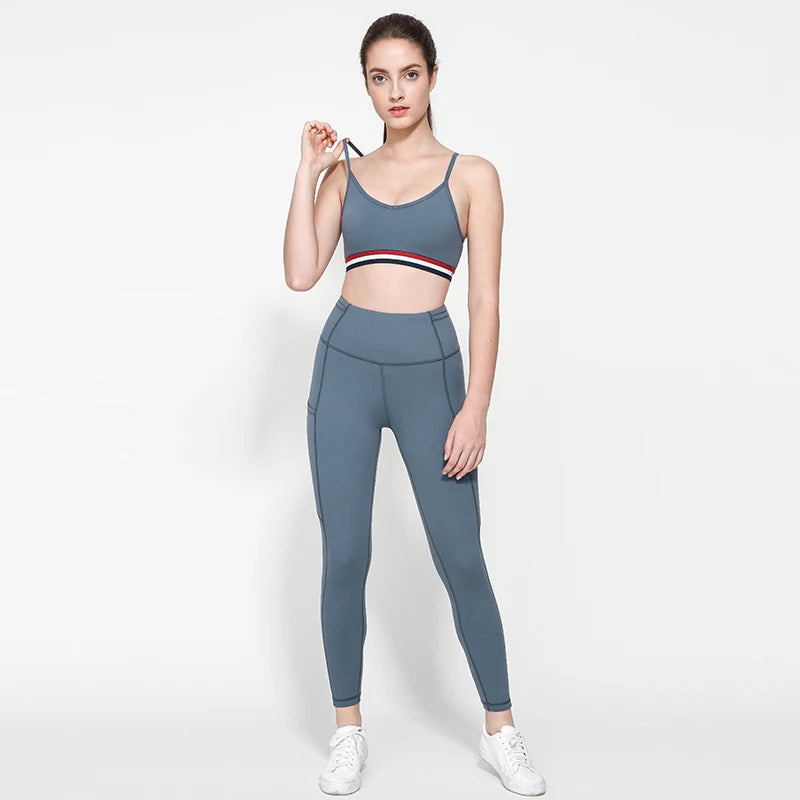 Hot Selling Custom Skin-Friendly High Waist Pants for Women Pilates Yoga Leggings With Pockets