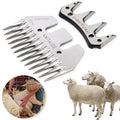 Sheep Clipper Blade 13 Teeth Goat Wool Shearing Machine Blade Steel Combs Straight Tooth Wool Shears Blade
