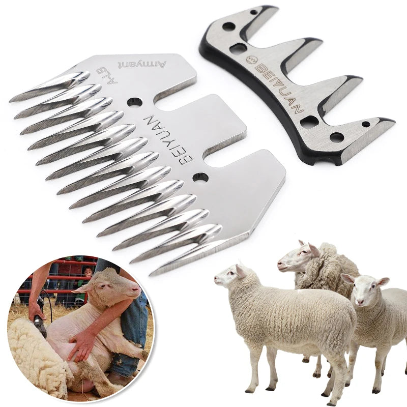 Sheep Clipper Blade 13 Teeth Goat Wool Shearing Machine Blade Steel Combs Straight Tooth Wool Shears Blade