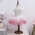Wholesale Fast Delivery in Stock White Pink Tutu Kids Ballet Stage Performance Girl Leotard Dress Vantan No MOQ