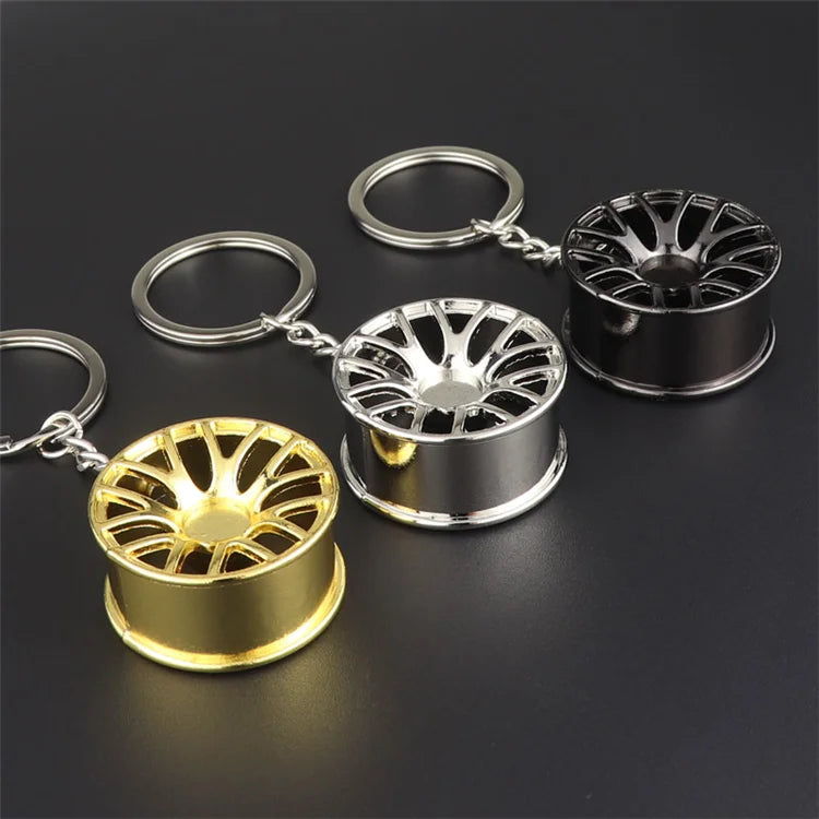 3D Wholesale Wheel Key Chain Wheel Car Wheel Key Chain Rim Wheel Tire Key Chain