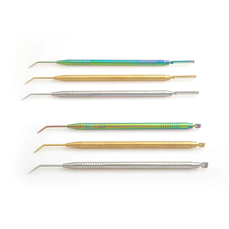 New Eyelash Perm Stick Lash Lift Tool Private Label Lash Separator Comb Metal