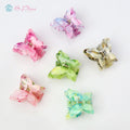 Wholesale Ladies Hair Accessories Vintage Painted butterfly Women Hair Claws Double butterfly Plastic Hair Clips